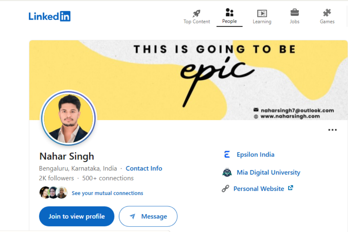 LinkedIn Personal Branding